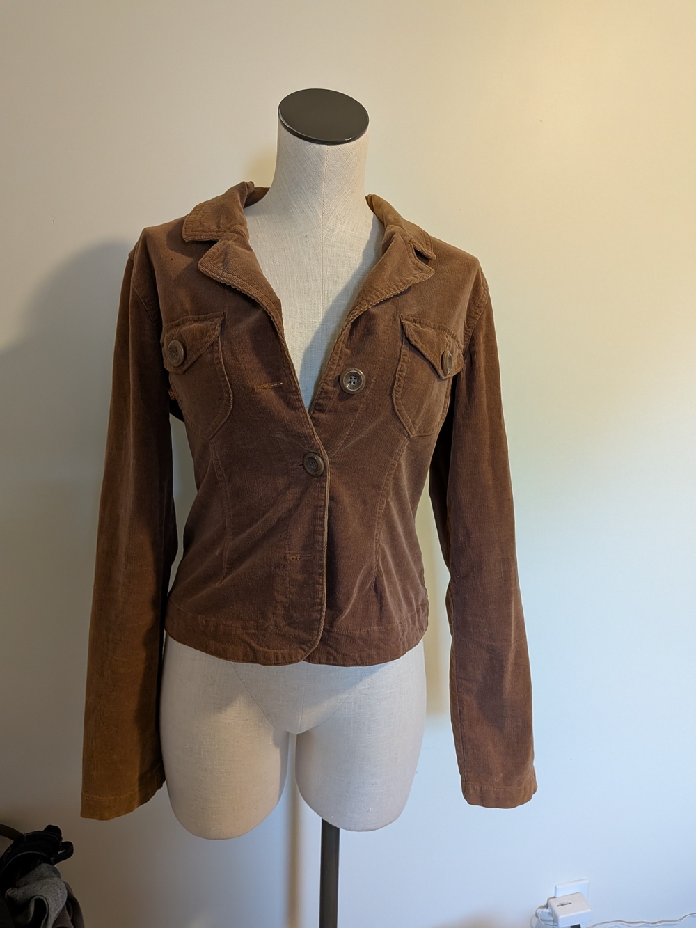 Plugg Brown Corduroy Blazer Jacket